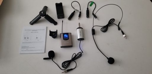 Wireless Lavalier Lapel Headset Microphone