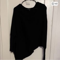 Fashion Nova Black Off The Shoulder Sweater… Size XL