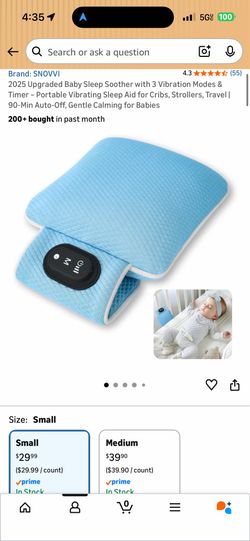 Baby Sleep Soother with 3 Vibration Modes & Timer