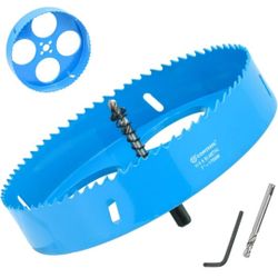 7 Inch Hole Saw with Arbor for Metal and Drywall Cutting, Bi-Metal Hole Cutter