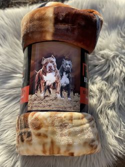 Brand New Queen size extra soft and thick Flannel Blanket Dog print 200*240cm