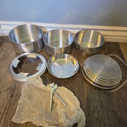 Sigg Tourist Cook Set Backpack Vintage Camping Set - Made In Switzerland