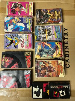 Vintage VHS Tape Lot – X-Men, Godzilla, BraveStarr & More