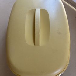 Vintage Tupperware Microwave Steamer Set 1273-7 Harvest Gold 4 Piece Set