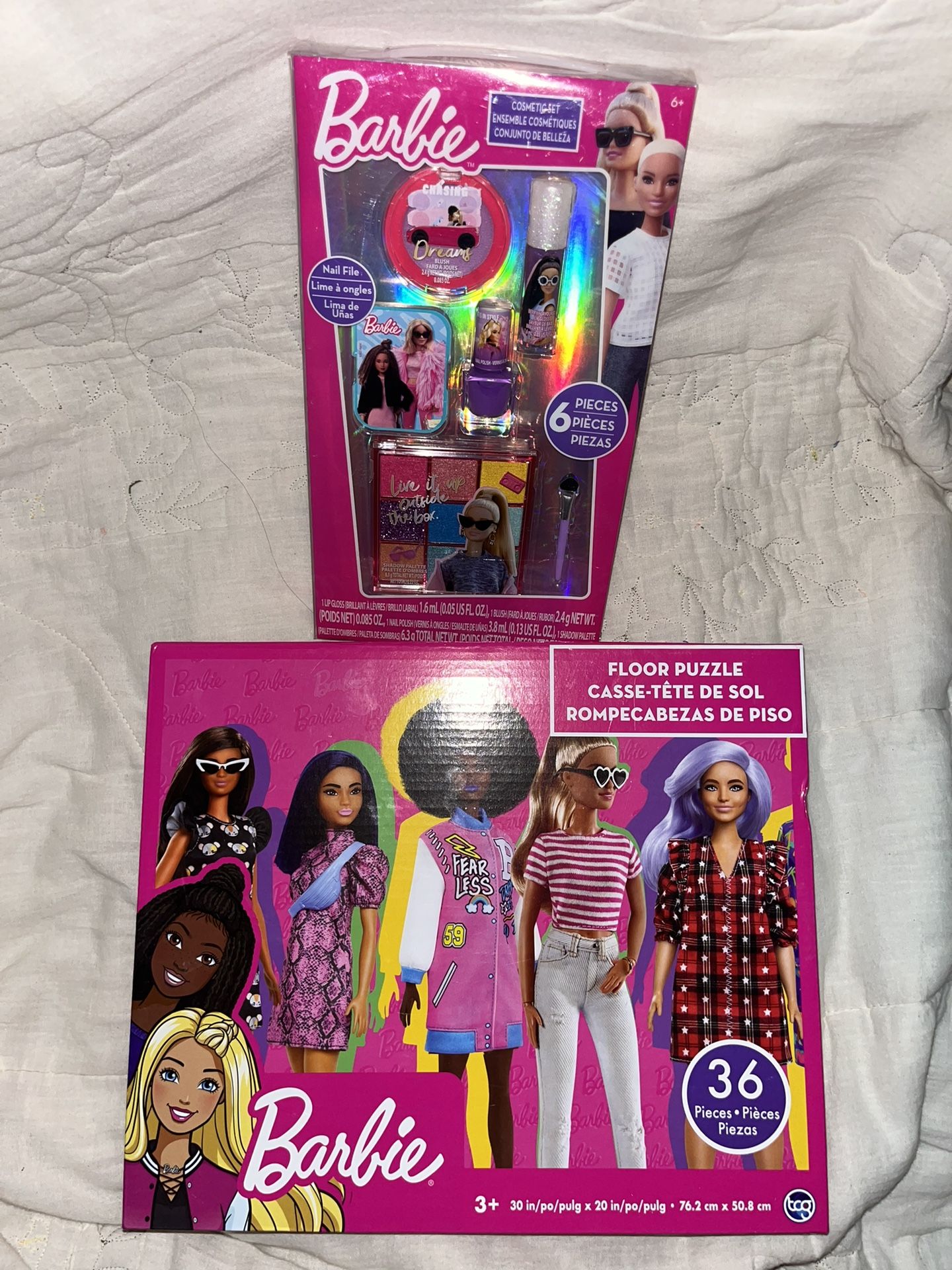 Barbie Makeup/ Nail Kit.  PLUS 36 Piece Puzzle 