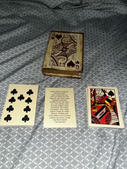 Antique Playing Card Set with Box