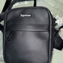 Supreme Leather Shoulder Bag 