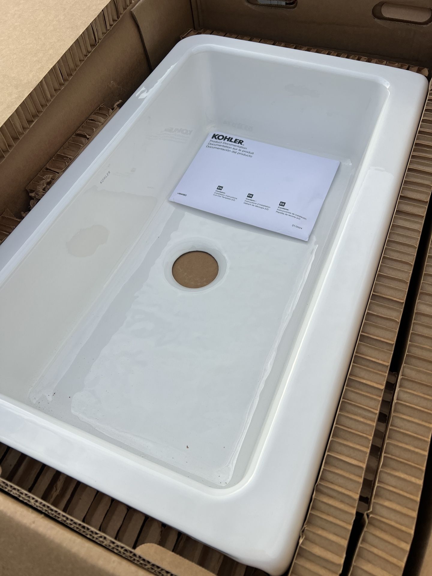 New KOHLER Elmbrook Undercounter Kitchen Sink 33” Ca