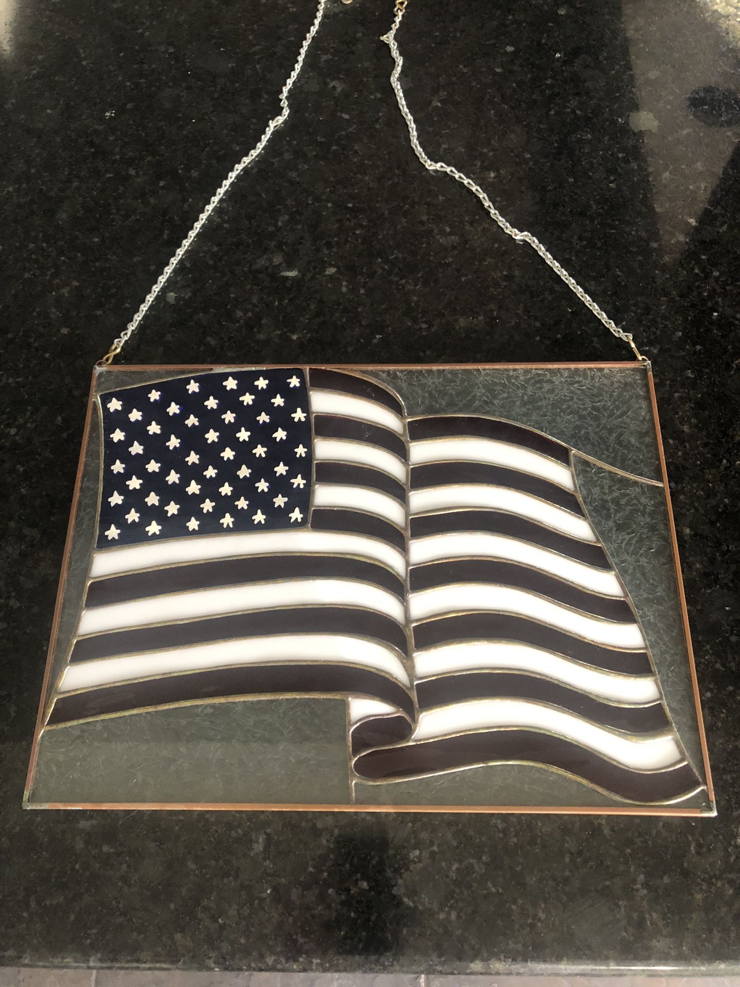 Stained Glass American Flags
