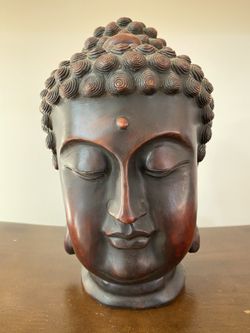 Mahogany wood Buddha