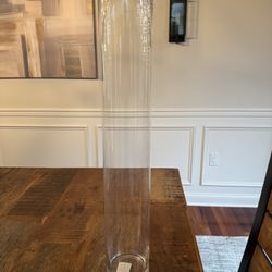 24-inch tall cylinder glass vase  $10 Each