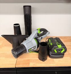 Ego 765 CFM Blower + 5 ah battery + charger + stubby nozzle