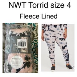 NWT Torrid Pink Tie Dye Leggings Size 4