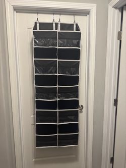 Set of three, black over the door, 5-tier organizers