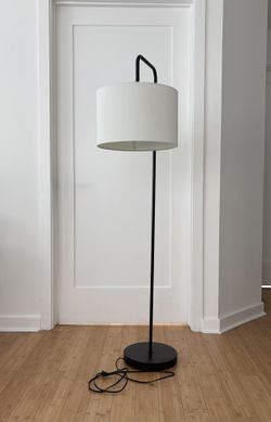 Living Room Bedroom Floor Lamp White Shade
