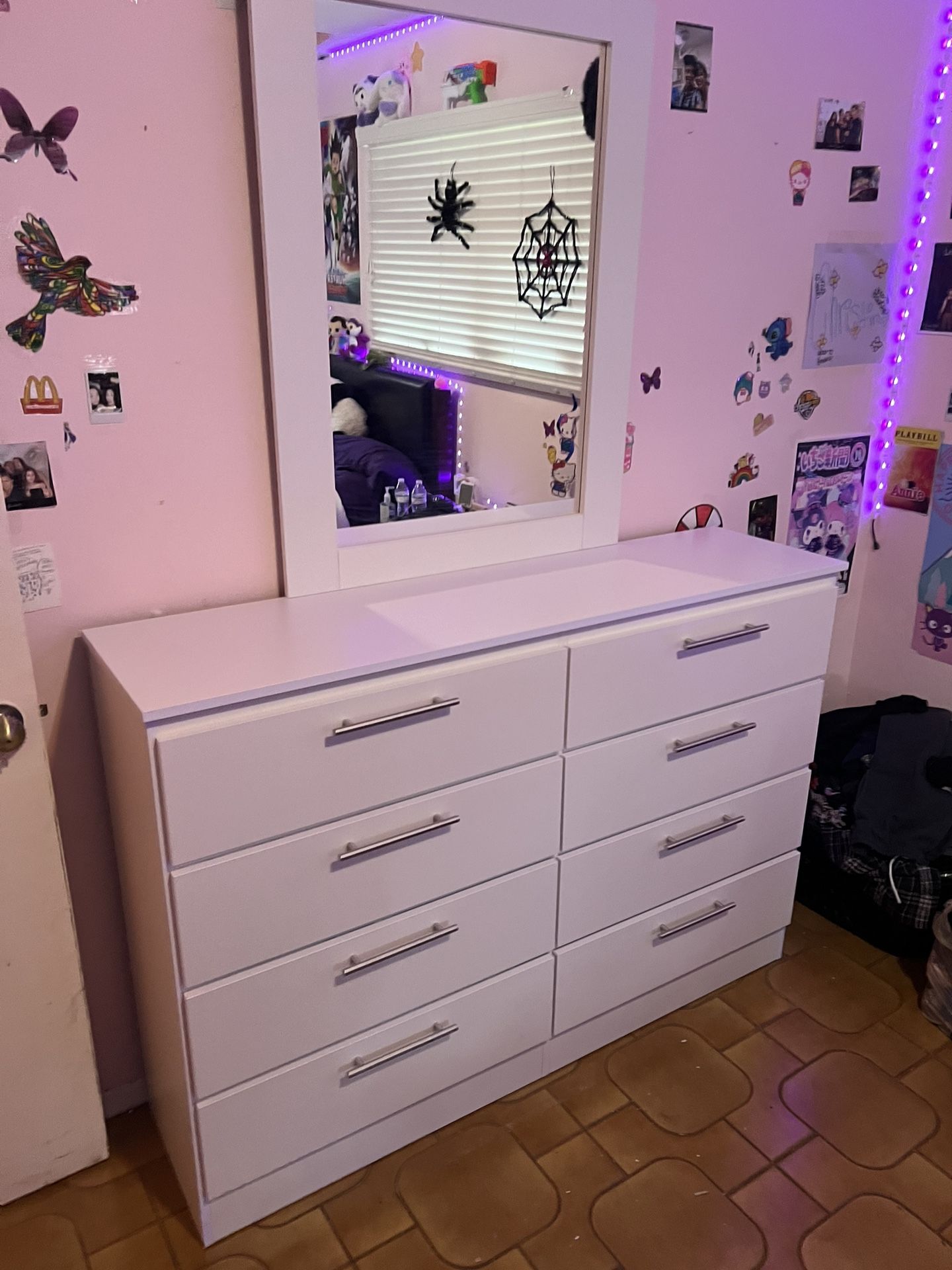Dresser  And Mirror .  All New Furniture And Free Delivery 