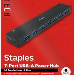 7 Port USB Hub New In Box