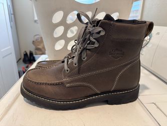 Harley Davidson Markston Moc Toe Leather Work Boots Size 12M