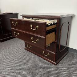Wooden file drawers