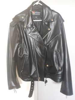 Leather coat