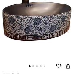 Beautiful Blue And White Vessel Sink