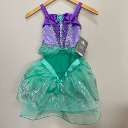 Disney Ariel Deluxe Dress Costume Girls’ Dresses Size 4 Kids The Little Mermaid Halloween NEW