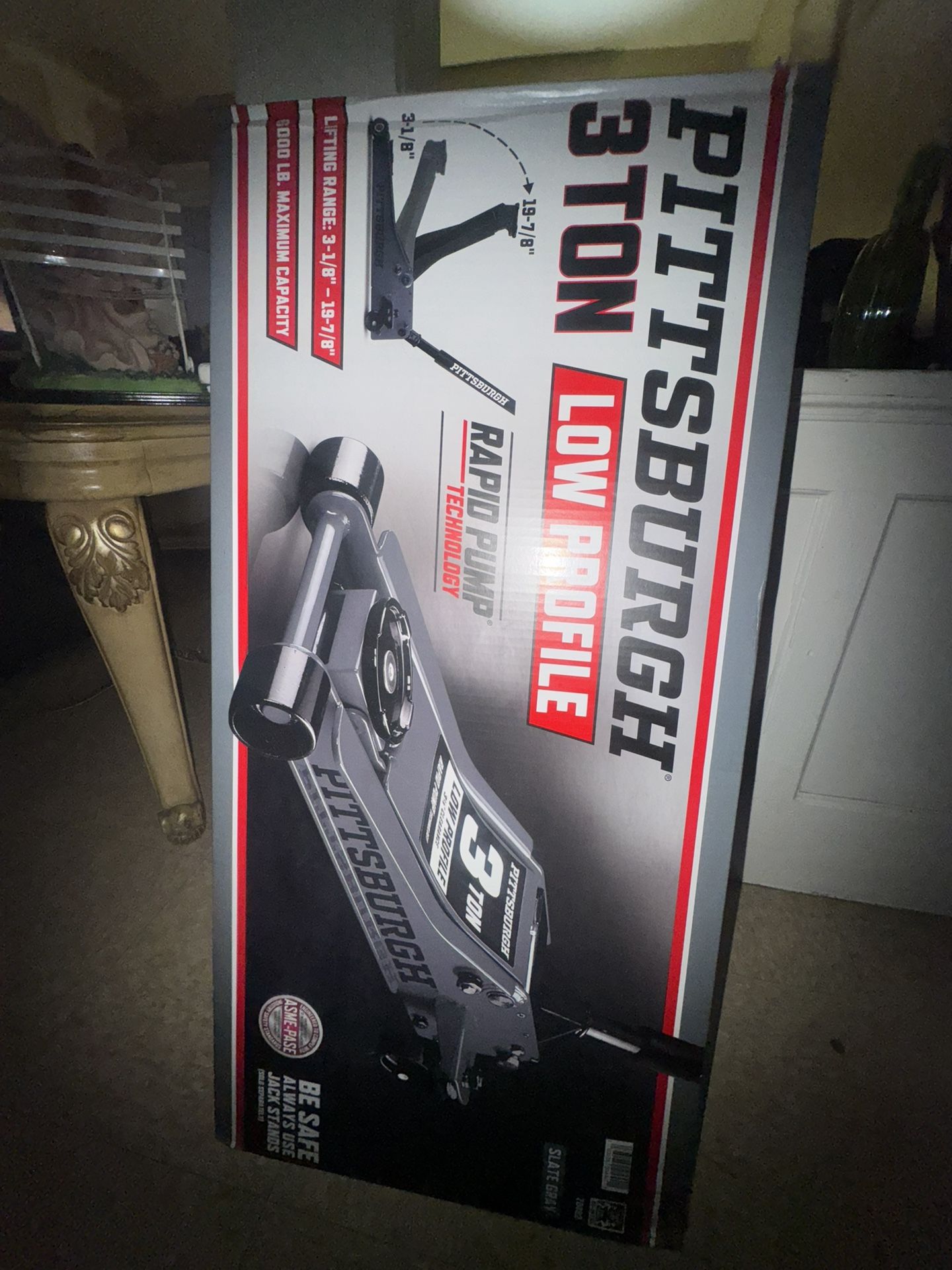 Pittsburgh 3 Ton Low Profile Jack Brand New