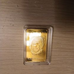 South Africa  100 Mils. .999 Fine Gold