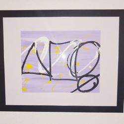 hand painted art pictures in frame 11×14