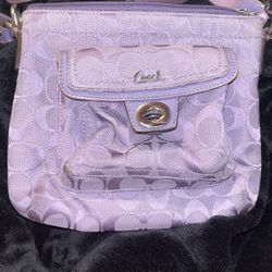 Old Purple Coach Purse