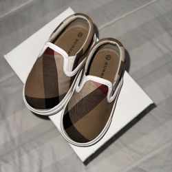 Kids Burberry Slip On Shoes 