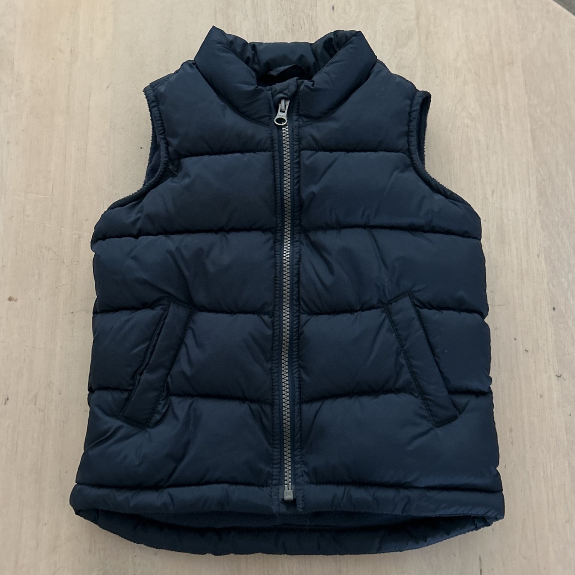 Kids Fleece Lines Puffer Vest 4T