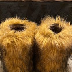 Brown Fur Boots