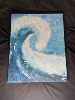 Ocean wave painting