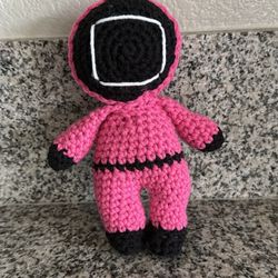 Handmade Crochet Squid Game Guard