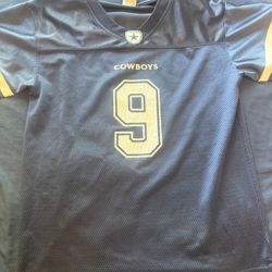 NFL Dallas Cowboys Authentic Tony Romo #9 Blue Jersey youth Size XL