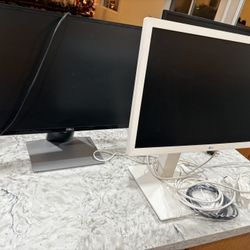 3X Dell & LG Monitors - 20” - Adjustable