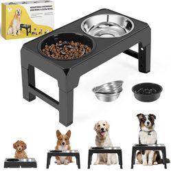 Dog Stand With Bowls 