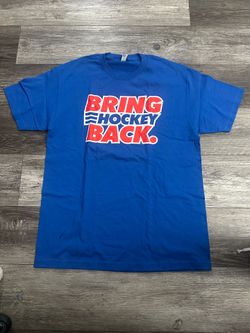 Men’s Bring Hockey  Back t shirt