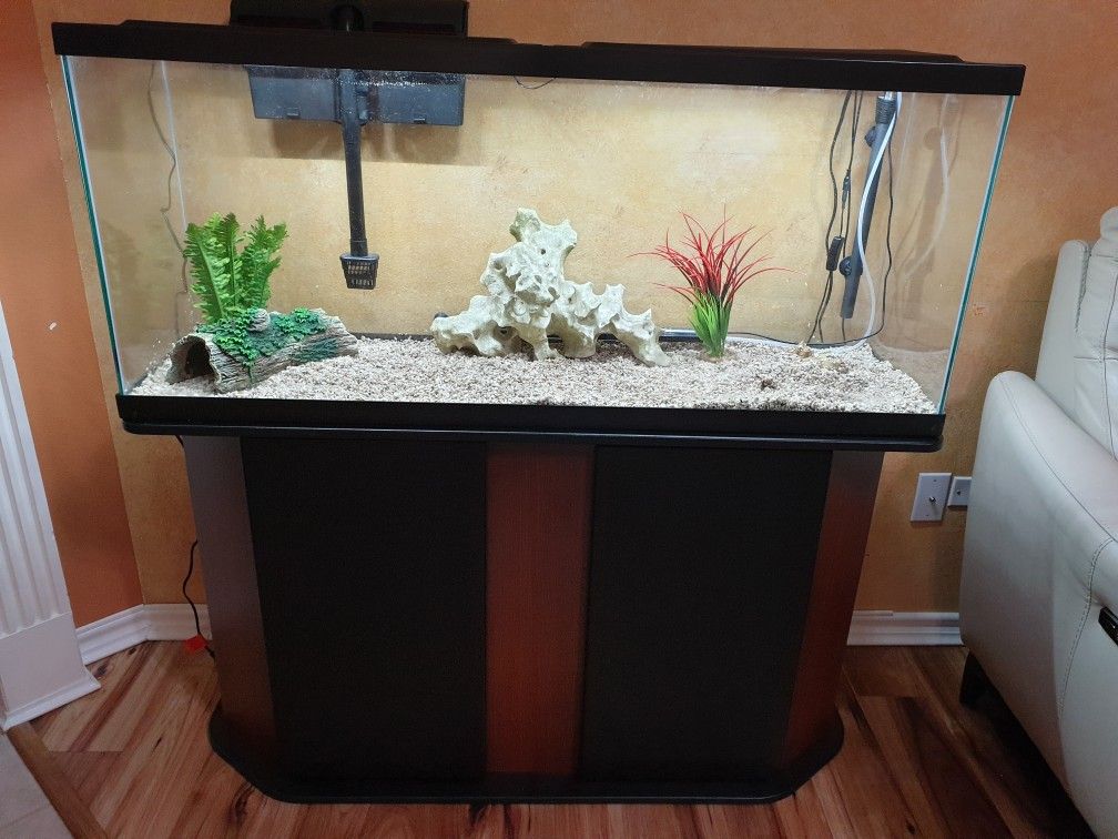Beautiful 45 gallon Complete Aquarium Set
