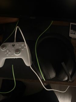 xbox controller and headset