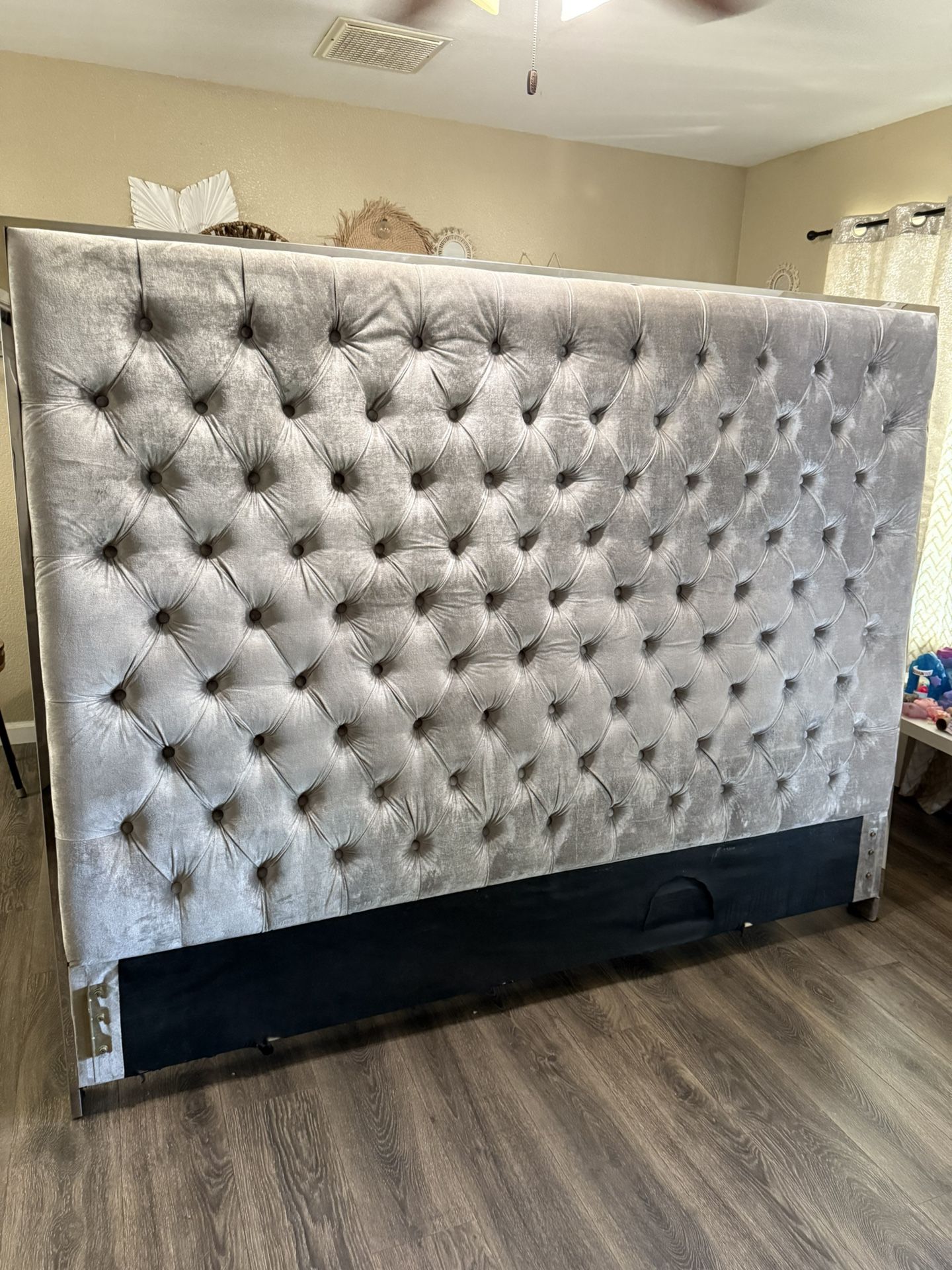 Cal-king Grey Headboard