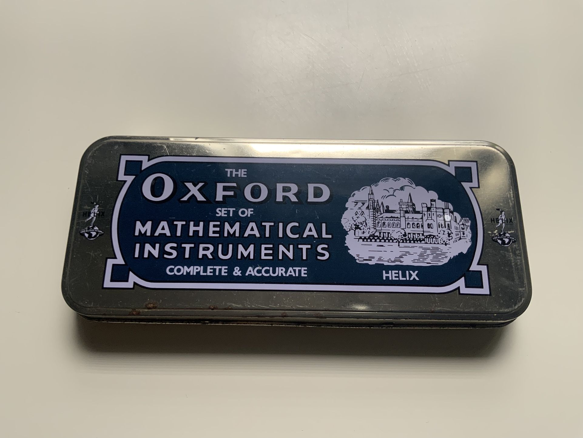 Helix Oxford Mathematical Instruments Tin Box