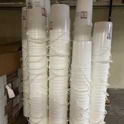 5 Gallon White Buckets
