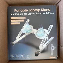 New Portable Laptop Stand With Fans 