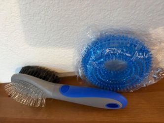 Pet Brush And Dog Toy 