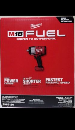 Milwaukee new 1/2” high torque impact wrench fuel