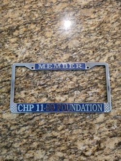 CHP 11-99 Foundation Member License Plate Frame California Highway Patrol