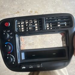 99-2000 Honda Civic Climate Control / Radio Bezel 