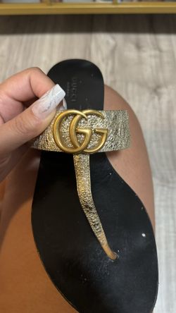Gucci Gold Sandals